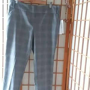 Glen plaid pull on pant